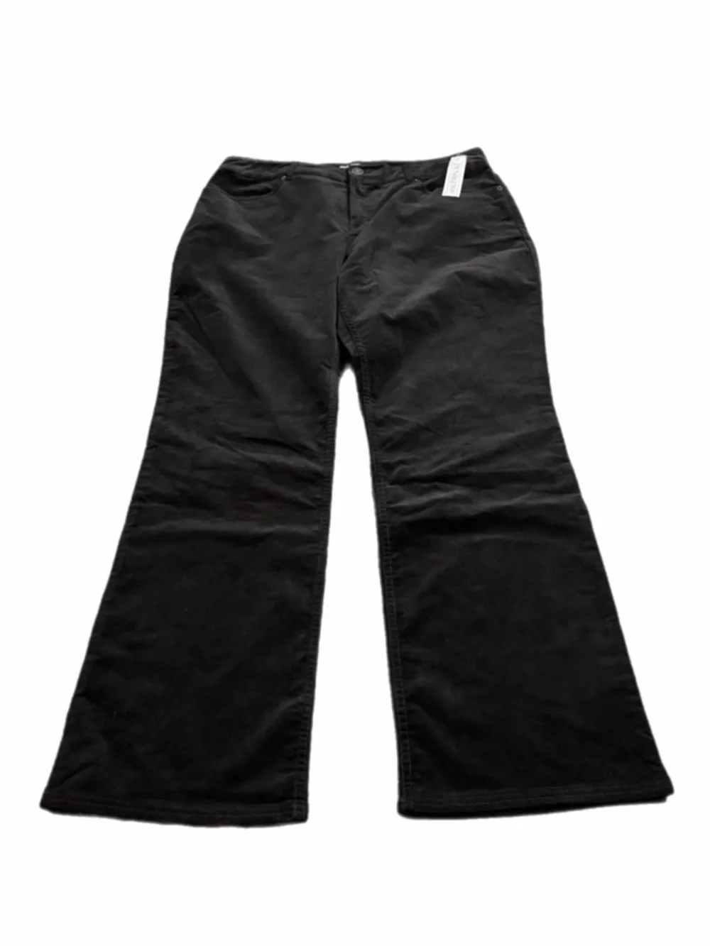 NWT Y2K Vintage Pendleton Velour Corduroy Bootcut Pants (Black) Size 14